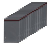 1ABOVE Lot de 50 sacs postaux en polyéthylène avec fermeture autocollante - Coloris gris - 43,2 x 61 cm