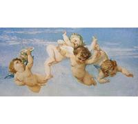 1art1 Alexandre Cabanel Les Petits Anges Volants De La Naissance De Vénus, 1863, Détail, 3 Parties Poster Papier Peint 360x180 cm