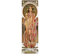 1art1 Alphonse Mucha Moët Et Chandon, Grand Crémant Impérial, 1899, 1 Partie Poster Papier Peint 250x79 cm