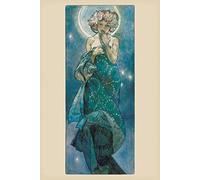 1art1 Alphonse Mucha Poster La Lune, 1902 Affiche Murale 91x61 cm