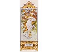 1art1 Alphonse Mucha Poster Les Quatre Saisons II, Printemps, 1896 Affiche Reproduction 91x30 cm
