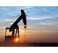 1art1 Art Industriel Coucher De Soleil sur Chevalet De Pompage Au Texas, 3 Parties Poster Papier Peint 360x250 cm