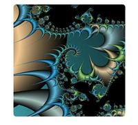 1art1 Art Virtuel Fantaisie Nautilus Poster-Sticker Autocollant 9x9 cm
