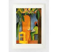 1art1 August Macke Poster Café Turc II, 1914 Affiche Encadrée avec Passe-Partout Élégant | Images Murales | dans Un Cadre Photo 40x30 cm