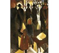 1art1 August Macke Sticker Mural Adieu, 1914, 2 Parties Poster Papier Peint Autocollant 250x180 cm