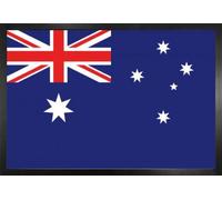 1art1 Australie Affiche Murale et Cadre (MDF) - Drapeaux du Monde (91 x 61cm)