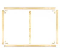 1art1 Cadres Châssis en Bois Nu Cadre à Monter Soi-Même Kit DIY Baguettes De Châssis en Bois pour Toiles 120x80 cm