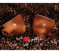 1art1 Café Poster We Love Coffee Affiche Murale 50x40 cm