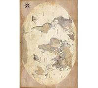 1art1 Cartes Poster Carte du Monde, Style Ancien, en Anglais Affiche Reproduction 180x120 cm