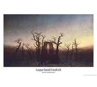 1art1 Caspar David Friedrich Poster Abbaye dans La Forêt De Chênes, 1808 Affiche Murale 91x61 cm