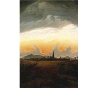 1art1 Caspar David Friedrich Sticker Mural Neubrandenburg, vers 1817 Poster Papier Peint Autocollant 180x120 cm