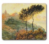 1art1 Claude Monet L'Église De Varengeville, 1882 Tapis De Souris 23x19 cm