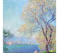 1art1 Claude Monet Poster Antibes Vue de La Salis, 1888 Affiche Reproduction 40x40 cm
