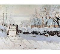 1art1 Claude Monet Poster La Pie, 1868-69 Affiche Reproduction 80x60 cm