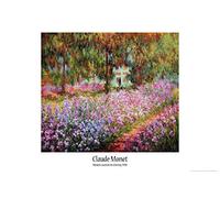 1art1 Claude Monet Poster Le Jardin De L'Artiste A Giverny, 1900 Affiche Murale 91x61 cm