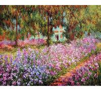 1art1 Claude Monet Poster Le Jardin De L'Artiste A Giverny, 1900 Affiche Reproduction 50x40 cm