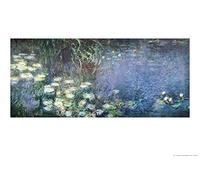 1art1 Claude Monet Poster Nymphéas, Le Matin Affiche Murale 91x61 cm