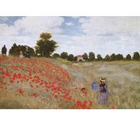1art1 Claude Monet Sticker Mural Les Coquelicots, 1873 Poster Papier Peint Autocollant 180x120 cm