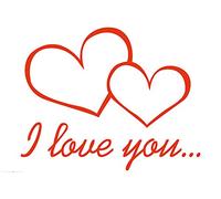 1art1 Coeurs Poster I Love You Affiche Murale 91x61 cm
