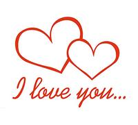 1art1 Coeurs Poster I Love You Affiche Reproduction 180x120 cm