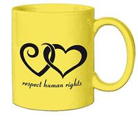 1art1 Coeurs Respect des Droits De l'homme Tasse À Café Mug 9x8 cm
