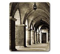 1art1 Constructions Historiques Le Portique De L'Église Santa Maria Maggiore en Italie Tapis De Souris 23x19 cm