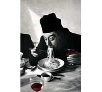 1art1 Cuisine Posters XXL Spaghetti, Vin Rouge, Don Camillo Affiche 120x80 cm