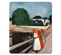 1art1 Edvard Munch Jeunes Filles sur Un Pont, 1901 Tapis De Souris 23x19 cm