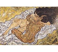 1art1 Egon Schiele Posters XXL L'Étreinte, Amants II, 1917 Affiche 120x80 cm