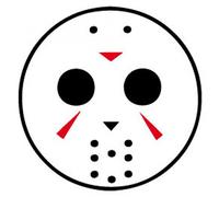 1art1 Emoticons Vendredi 13, Horror Jason Poster-Sticker Autocollant 9x9 cm