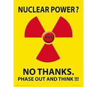 1art1 Énergie Nucléaire Poster Nuclear Power No Thanks Affiche Reproduction 50x40 cm