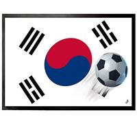 1art1 Football Drapeau De La Corée du Sud Paillasson Essuie-Pieds 70x50 cm