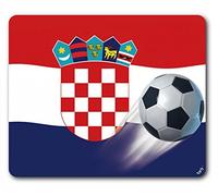 1art1 Football Drapeau De La Croatie Tapis De Souris 23x19 cm