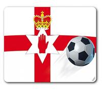 1art1 Football Drapeau De L'Irlande du Nord Tapis De Souris 23x19 cm