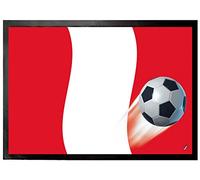 1art1 Football Drapeau du Pérou Paillasson Essuie-Pieds 70x50 cm