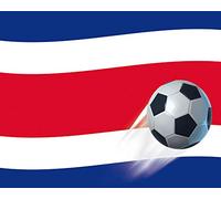 1art1 Football Poster Drapeau du Costa Rica Affiche Reproduction 50x40 cm