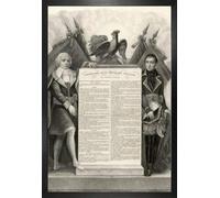 1art1 France Affiche Murale et Cadre (MDF) - Constitution De La République Française, 22 Août 1795 (91 x 61cm)