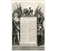 1art1 France Affiche Murale et Cadre (Plastique) - Constitution De La République Française, 22 Août 1795 (91 x 61cm)
