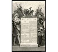 1art1 France Affiche Murale et Cadre (Plastique) - Constitution De La République Française, 22 Août 1795 (91 x 61cm)