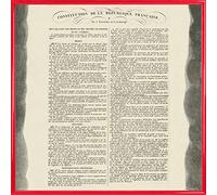 1art1 France Affiche Reproduction et Cadre (Plastique) - Constitution De La République Française, 22 Août 1795 (40 x 40cm)