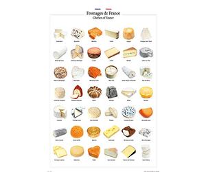 1art1 Fromage Poster - Fromages De France (91 x 61 cm) 93138