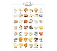 1art1 Fromage Posters XXL Fromages De France Affiche 120x80 cm