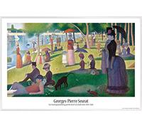 1art1 Georges Seurat Affiche Murale et Cadre (Plastique) - Un Après-Midi De Dimanche sur L'île La Grande Jatte (91 x 61cm)