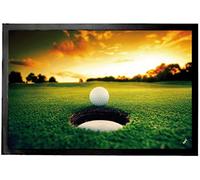 1art1 Golf Balle Juste Au Bord du Trou Paillasson Essuie-Pieds 60x40 cm