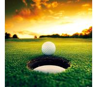 1art1 Golf Poster Balle Juste Au Bord du Trou Affiche Reproduction 70x70 cm
