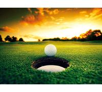 1art1 Golf Poster Balle Juste Au Bord du Trou Affiche Reproduction 80x60 cm