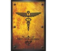 1art1 Gothique Affiche Murale et Cadre (MDF) - Trust Your Mechanic, Tribal (91 x 61cm)