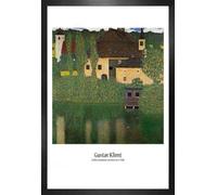 1art1 Gustav Klimt Affiche Murale et Cadre (MDF) - Le Château Kammer sur L'Attersee I, 1980 (91 x 61cm)