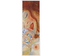 1art1 Gustav Klimt Affiche Reproduction et Cadre (Plastique) - Danaë, 1907, Détail (91 x 30cm)