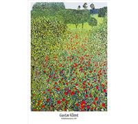 1art1 Gustav Klimt Poster Champ de Coquelicots, 1907 Affiche Murale 91x61 cm